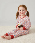 Patriotic Coquette Bamboo Two Piece Long Sleeve Pajama Set