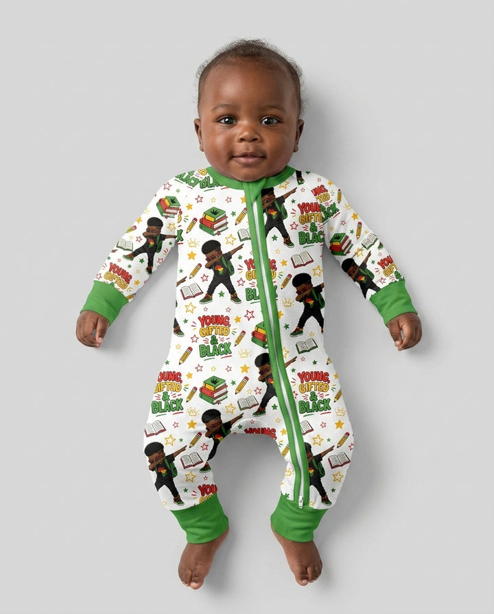 Black Boy Young Gifted & Black Bamboo Convertible Zippy