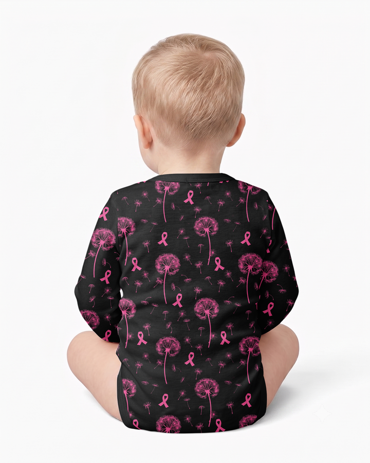 Dandelion Pink For Dad Bamboo Bodysuit