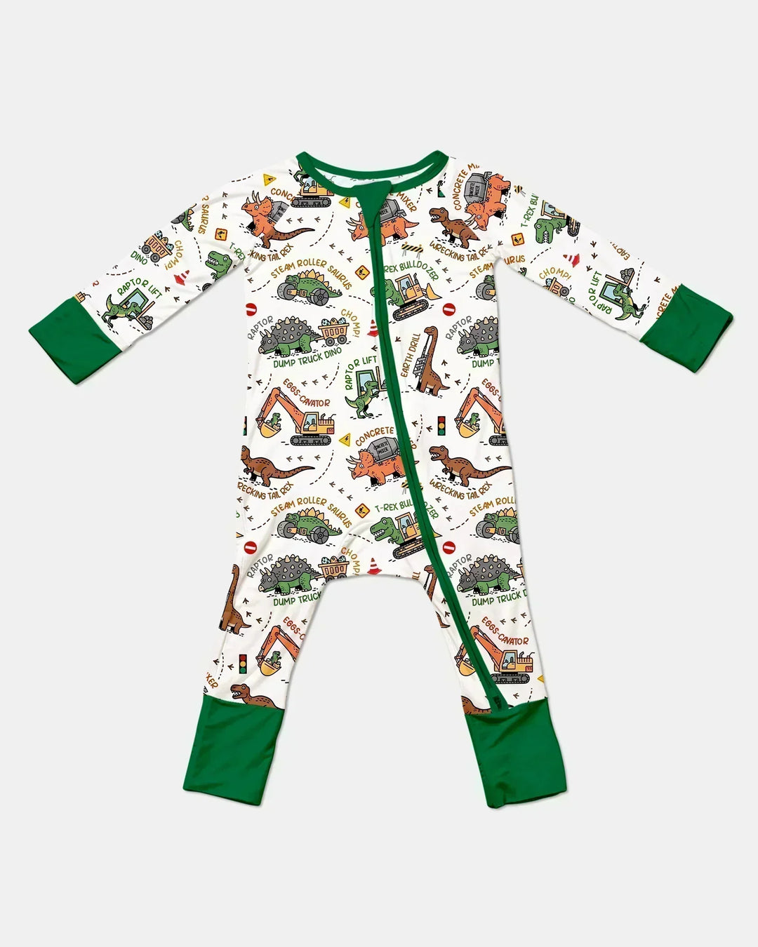Dinosaur Construction Truck Bamboo Convertible Zippy