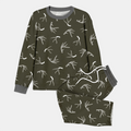 Antlers Minimalism Bamboo Men's Pajama Set