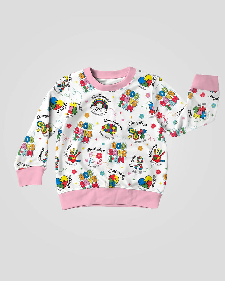 God Says I am Different Bamboo Crewneck Sweatshirt