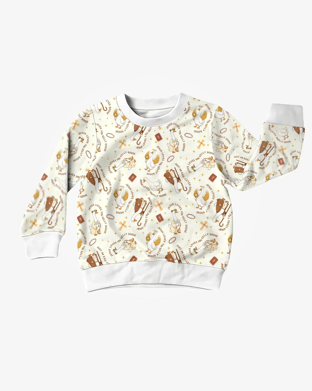 Jesus Loves You Silly Goose Bamboo Crewneck Sweatshirt