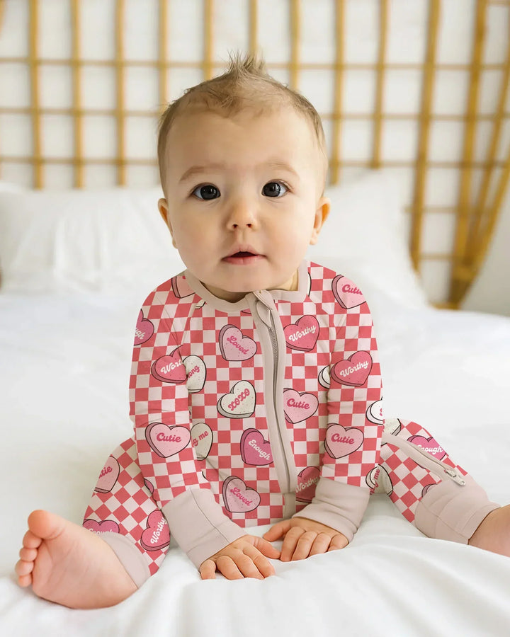Valentine in Hearts Bamboo Convertible Zippy