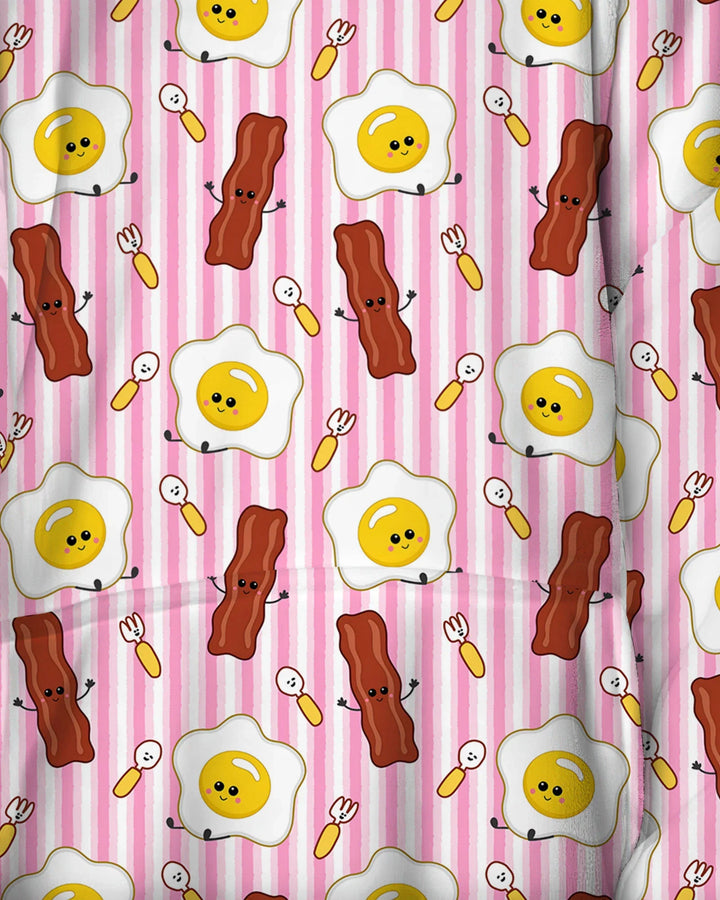 Breakfast Club Wearable Bamboo Blanket Hoodie