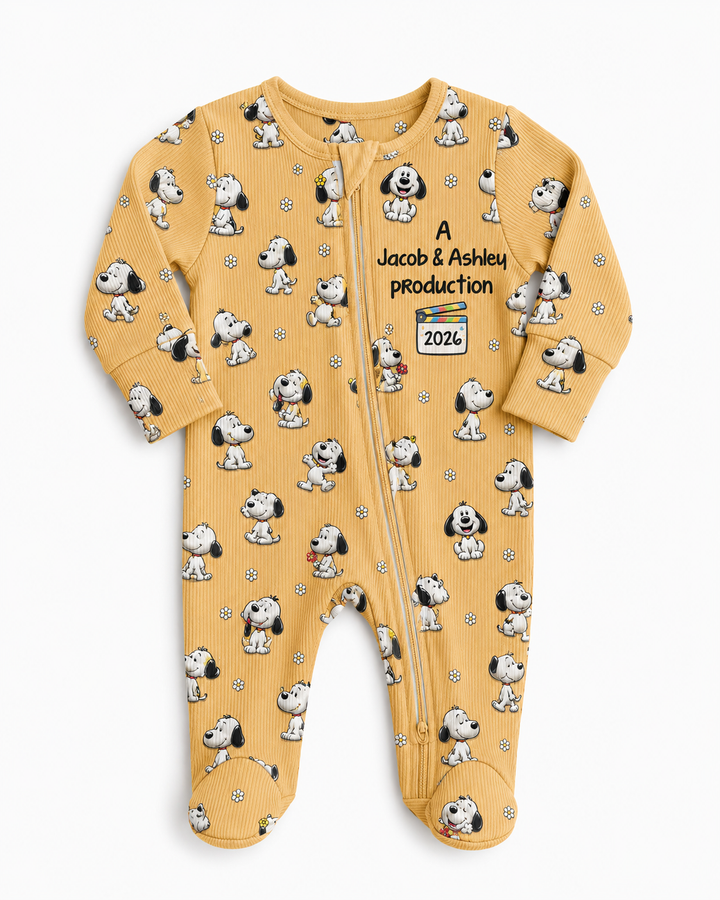 New Cutie Production Bamboo Zipper Footie