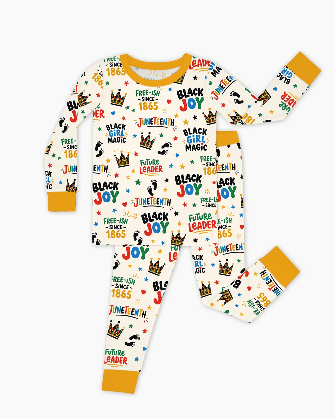 Juneteenth Black Girl Magic Bamboo Two Piece Long Sleeve Pajama Set