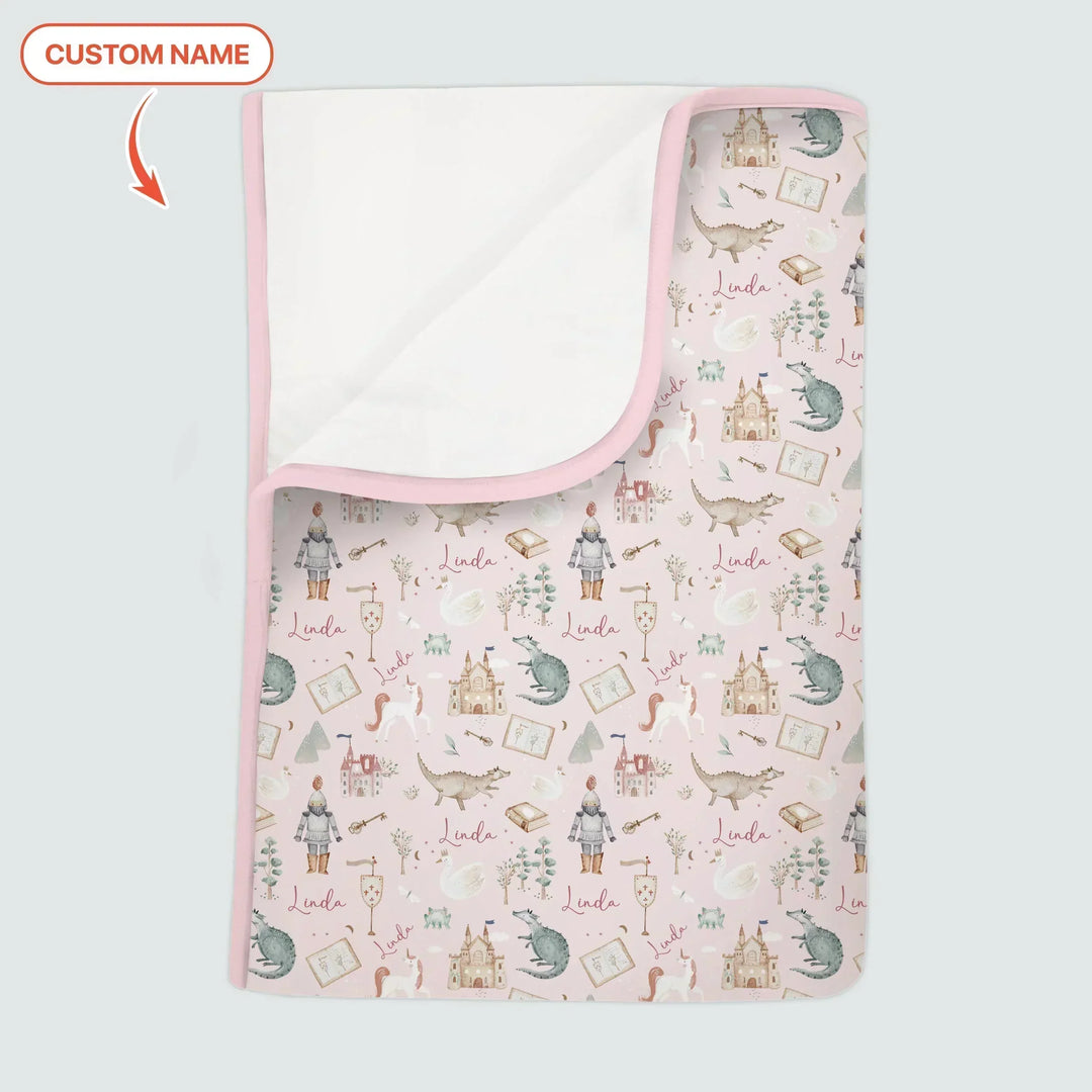 Adventure Dreams Custom Name Bamboo Blanket