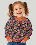 Halloween Flowers Bamboo Crewneck Sweatshirt