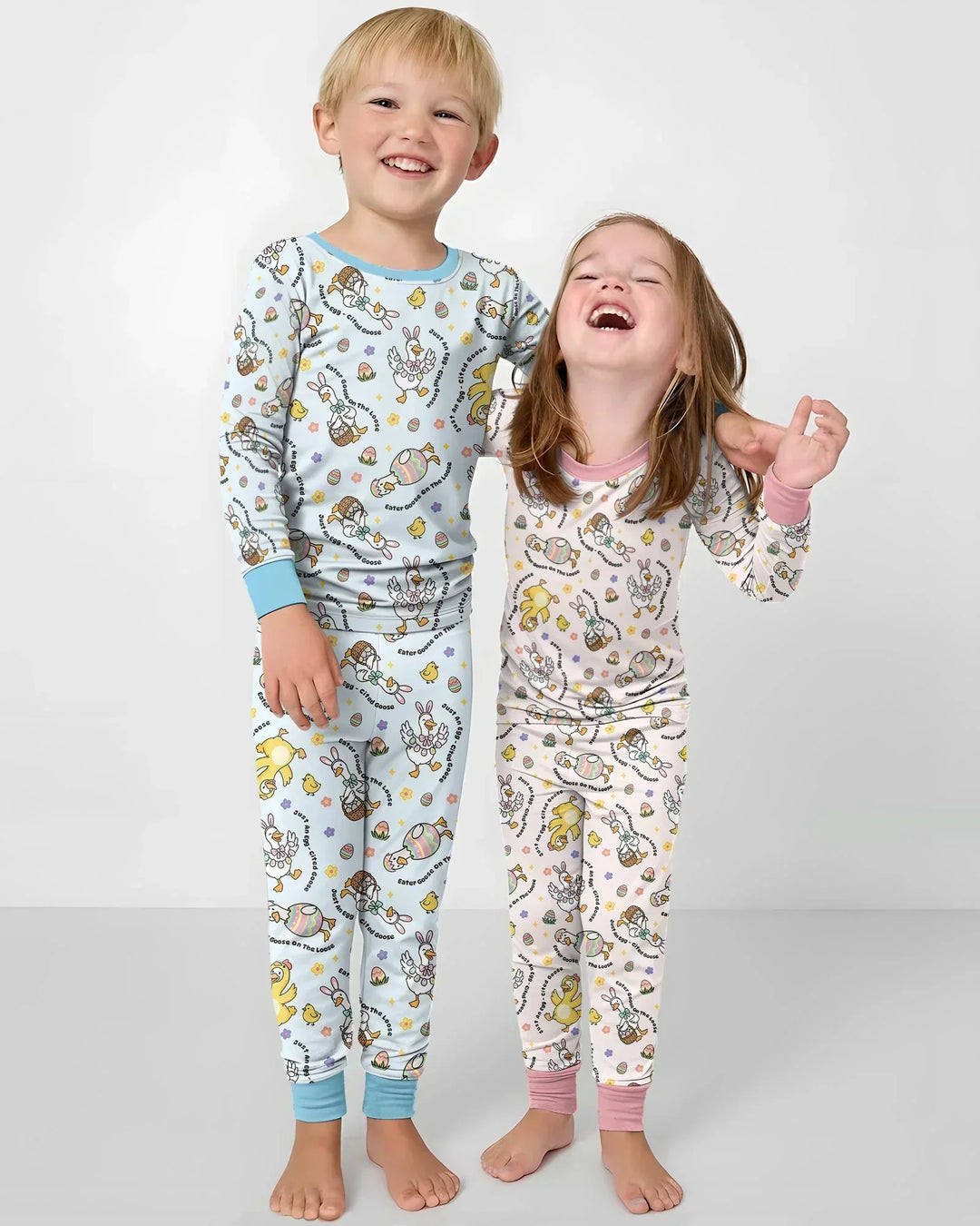 Easter Goose Family Matching Bamboo Convertible Zippy