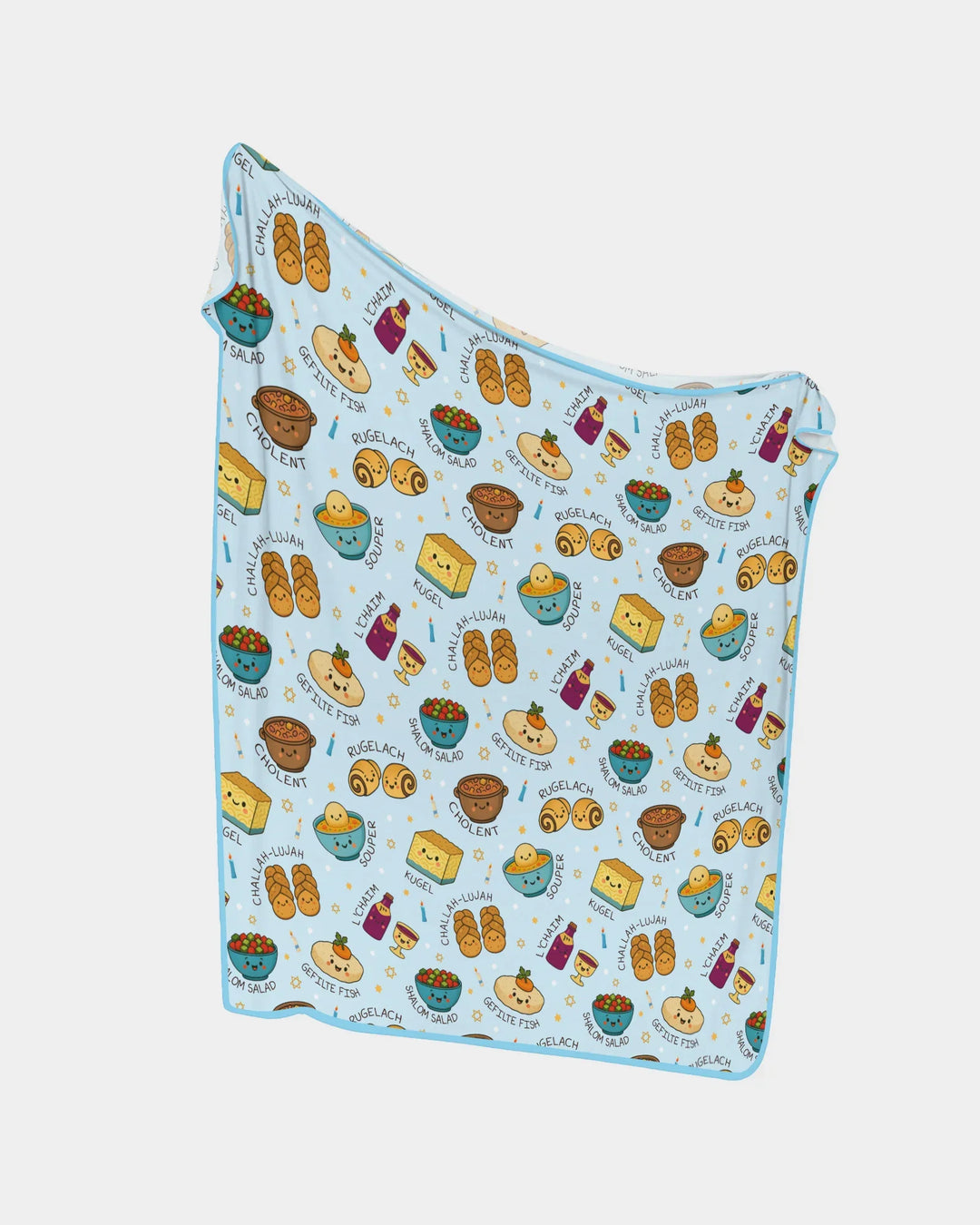 Shabbat Shalom Bamboo Blanket