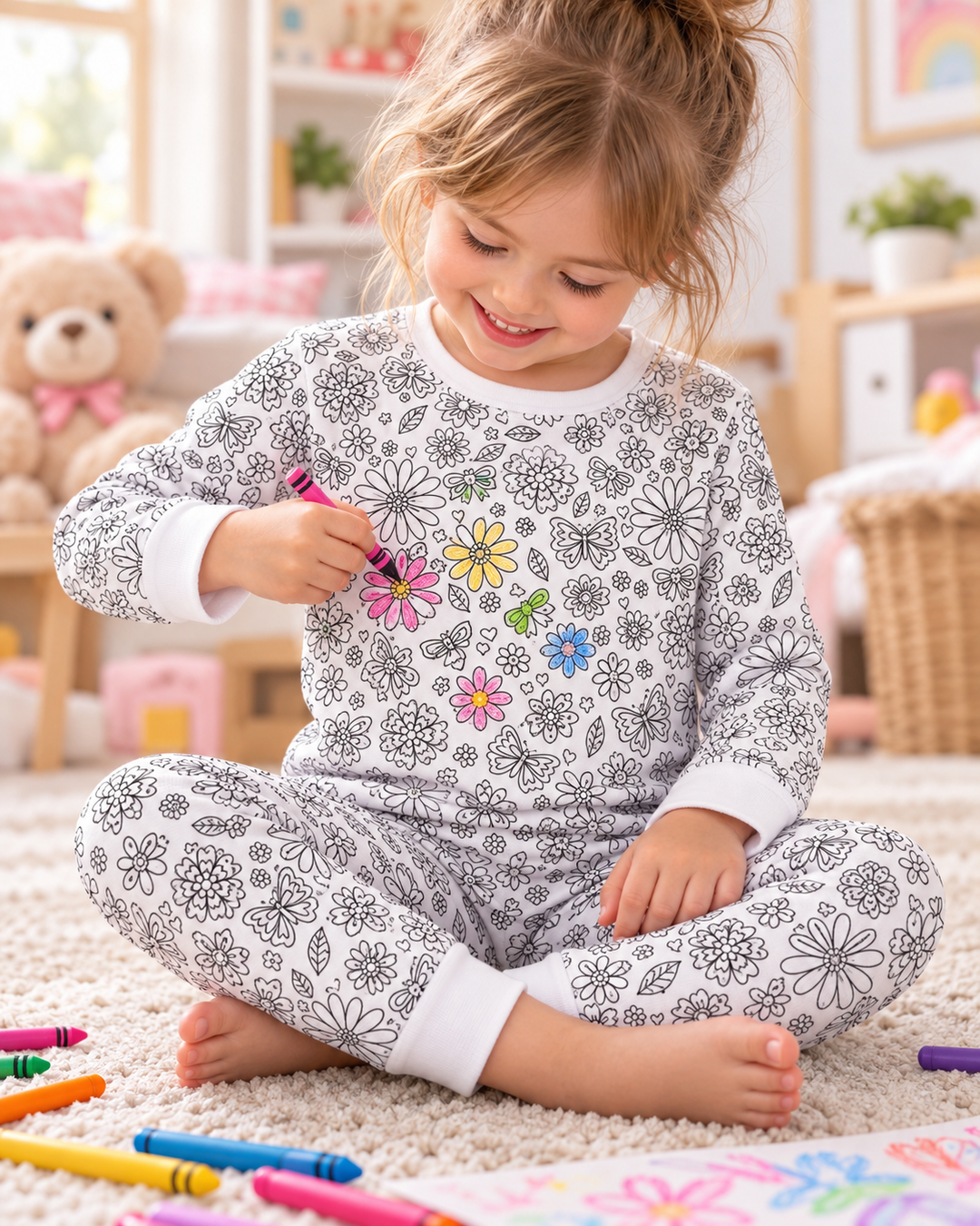 All Colorable Bamboo Two Piece Long Sleeve Pyjamas Set