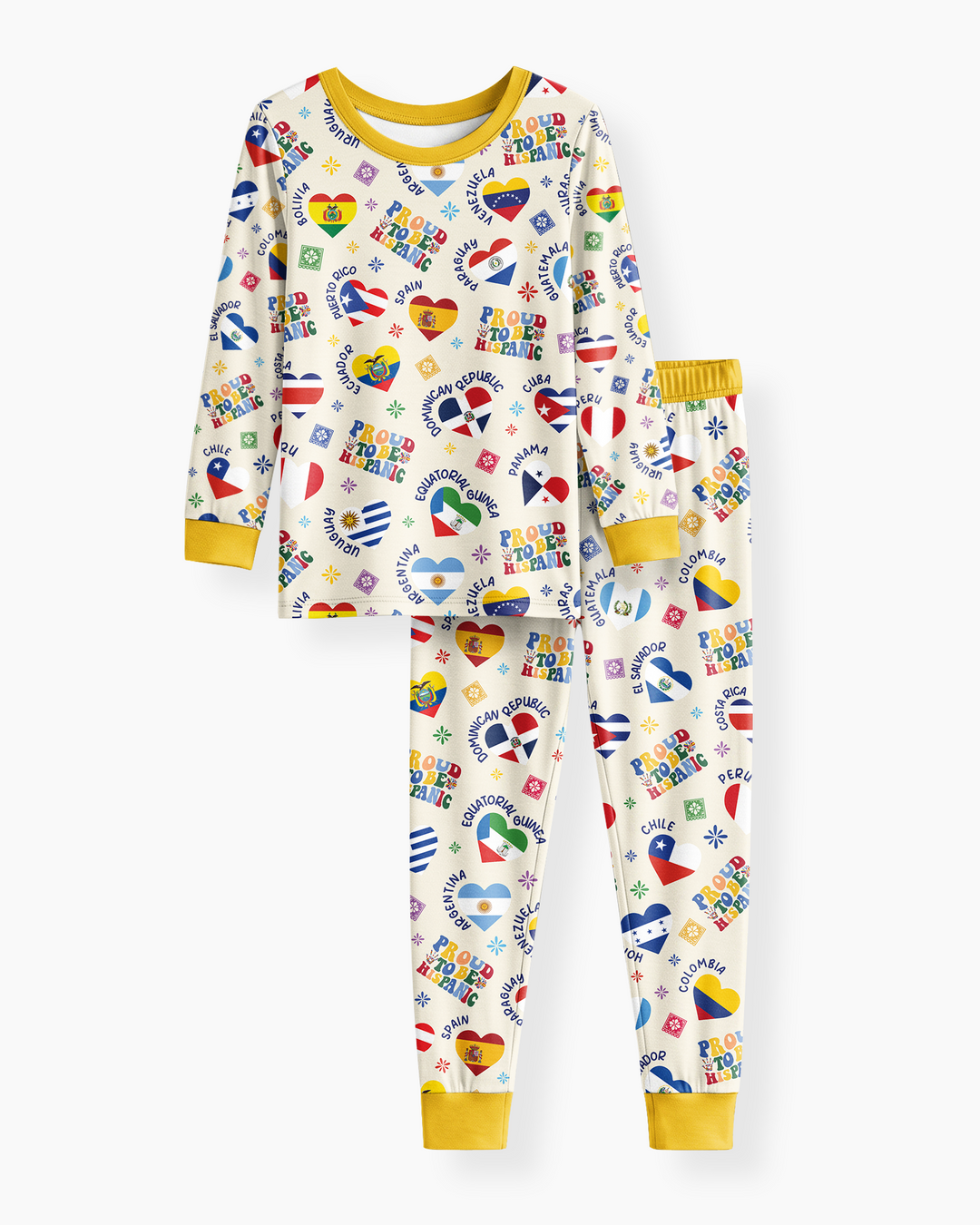 Proud To Be Hispanic Bamboo Two Piece Long Sleeve Pajama Set