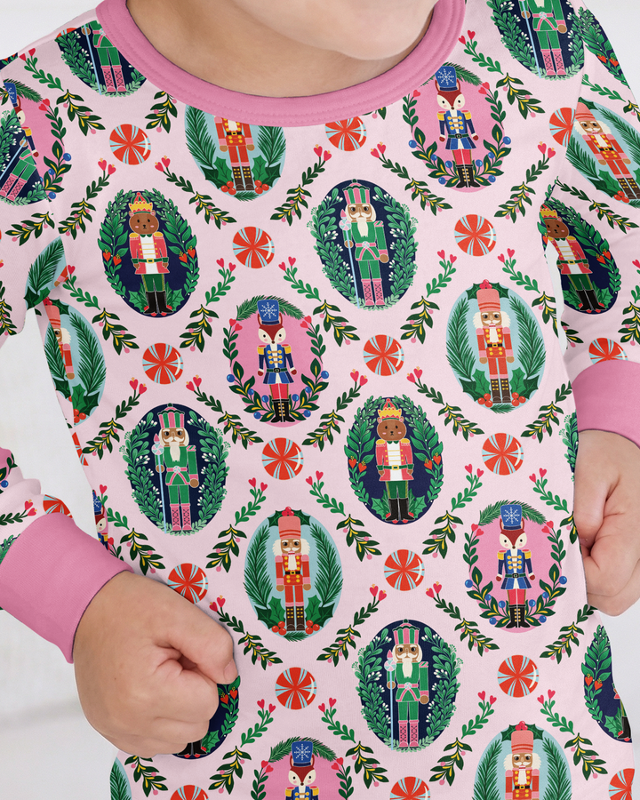 Whimsical Nutcracker Bamboo Two Piece Long Sleeve Pajama Set