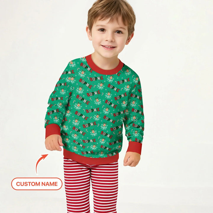 Custom Name "My First Christmas" Bamboo Crewneck Sweatshirt