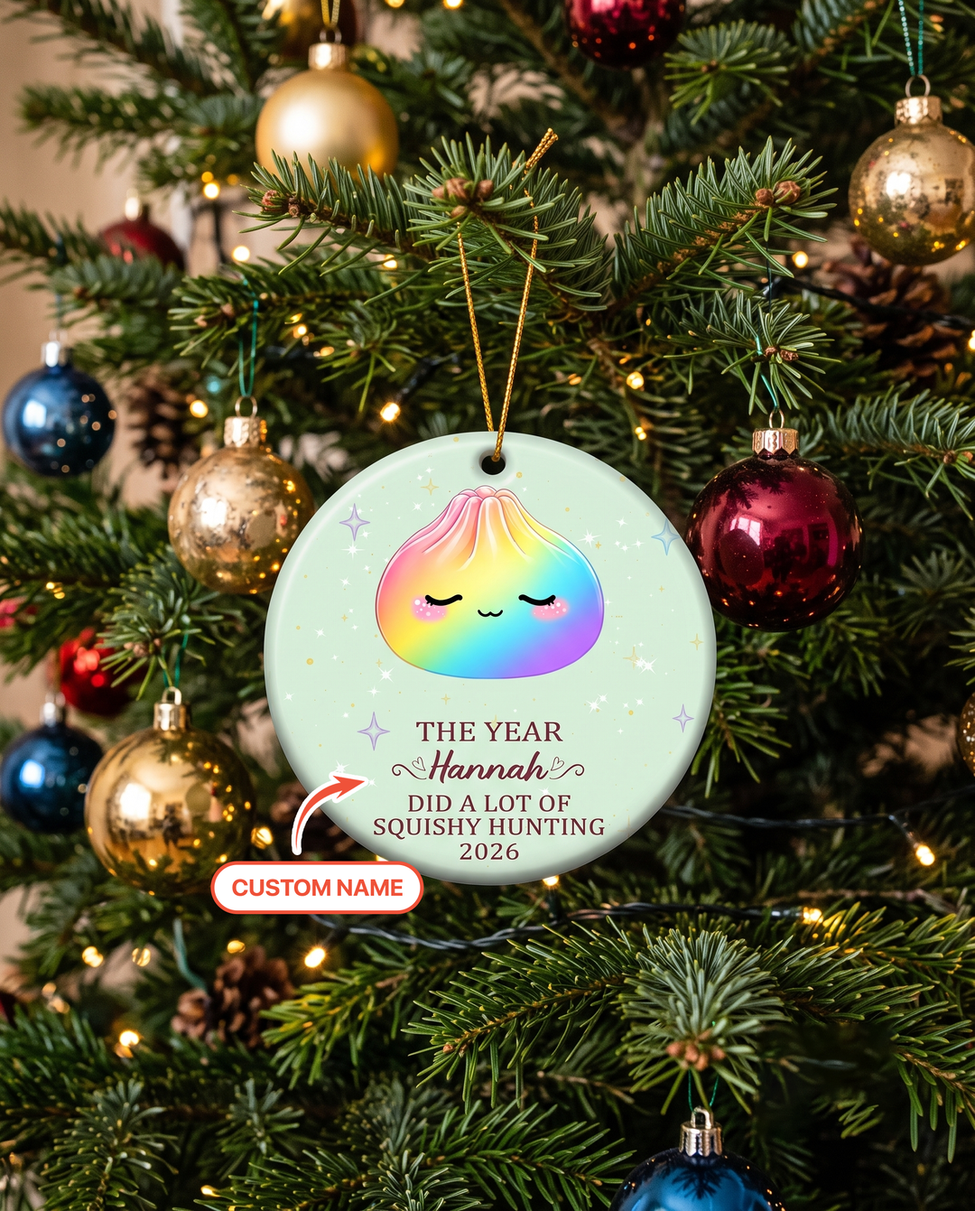 Cute Dumpling Baby Ceramic Ornament