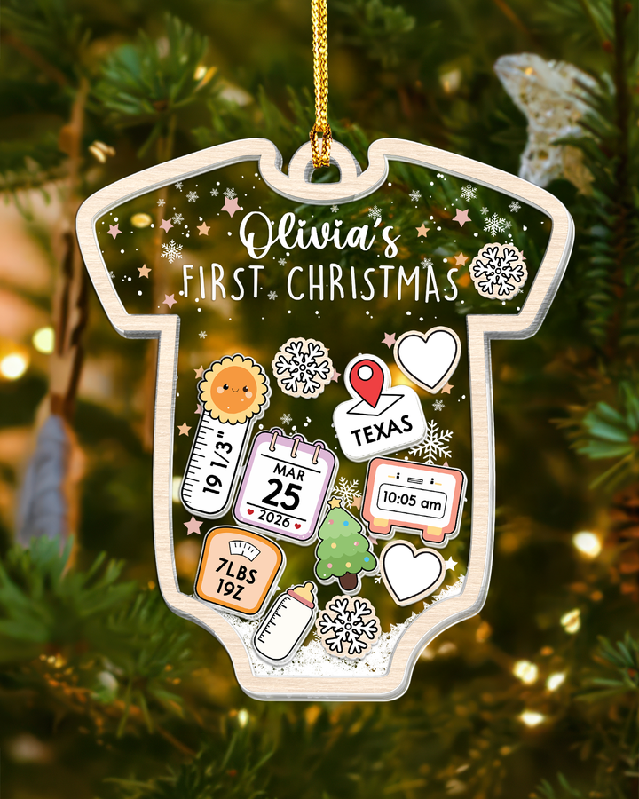 Baby's First Christmas Shaker Ornament