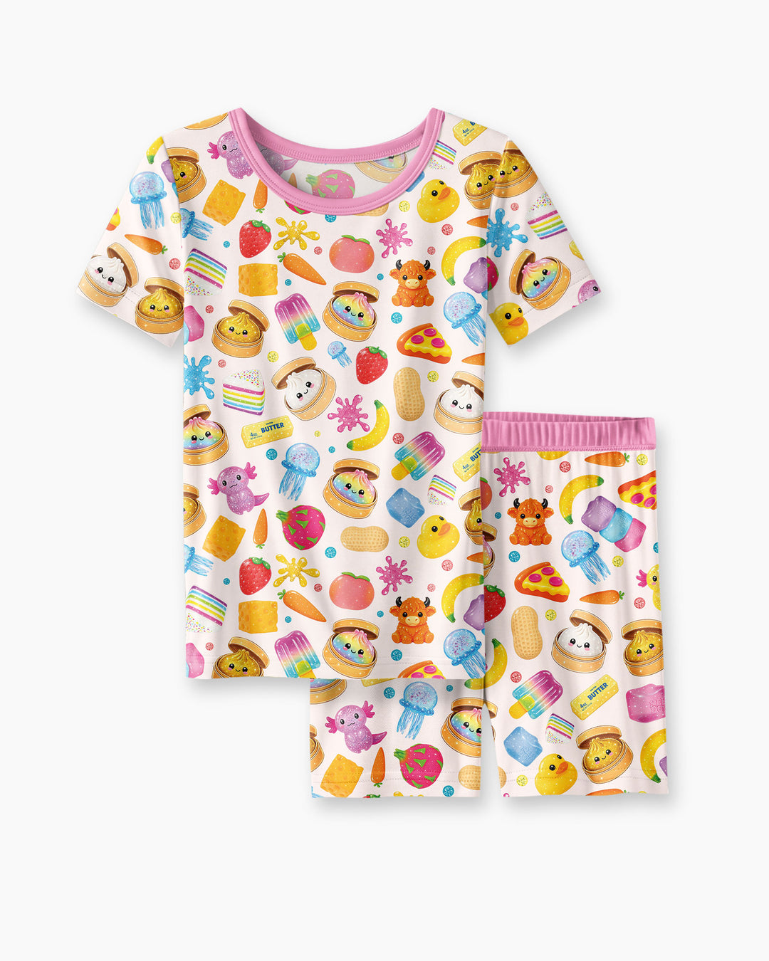 In My Squishies Era Bamboo Two Piece Short Sleeve Shorts Pajama Set