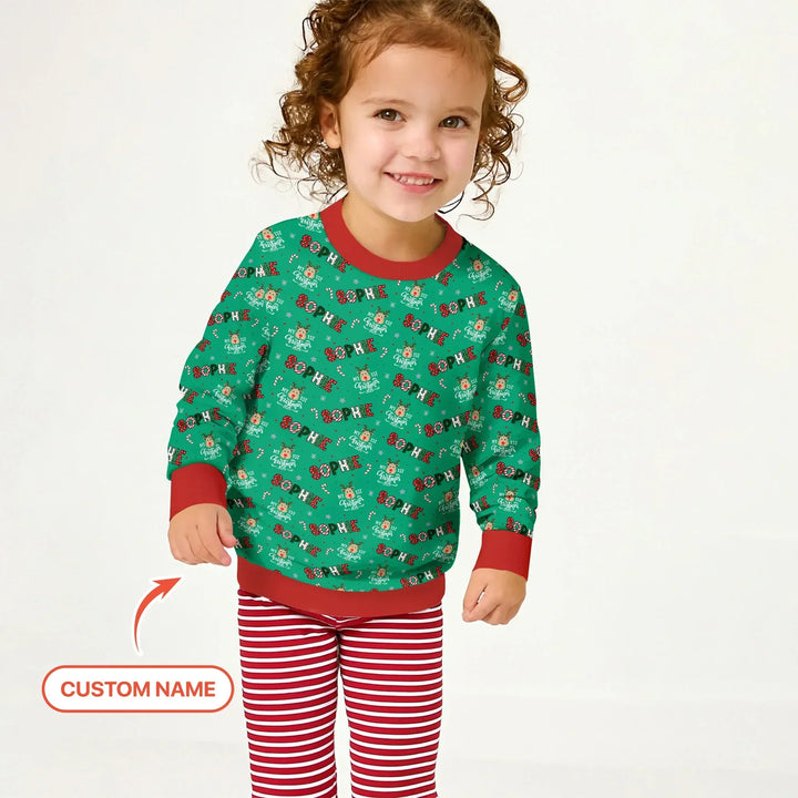 Custom Name "My First Christmas" Bamboo Crewneck Sweatshirt