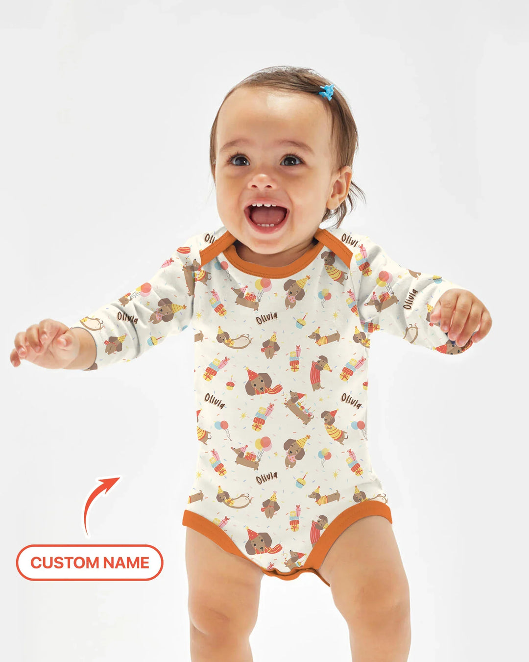Dachshund Birthday Bamboo Bodysuit