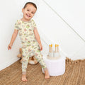 Farm Animal Counting Bamboo Two Piece Short Sleeve Pajama Set