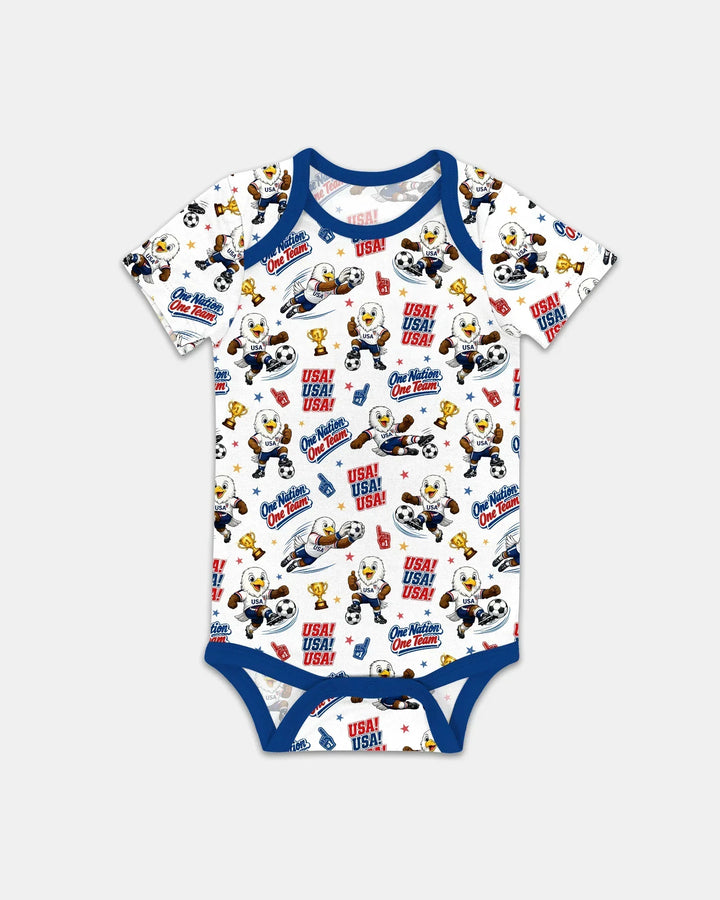 Soccer One Nation One Team Bamboo Bodysuit