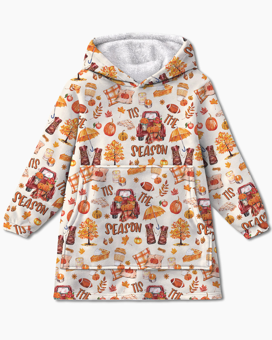 Fall Tis the Season Bamboo Blanket Hoodie