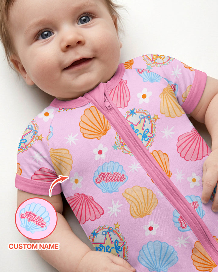 Mermaid Back To School Bamboo Shorty Zippy