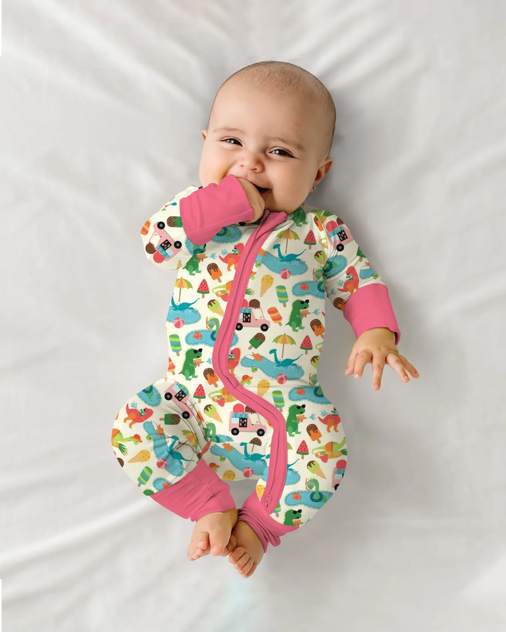 Dino Summer Splash Bamboo Convertible Zippy