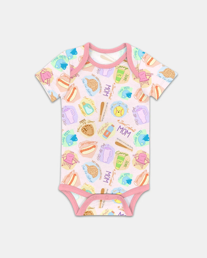 SoftBall Mom Saves The Days Bodysuit