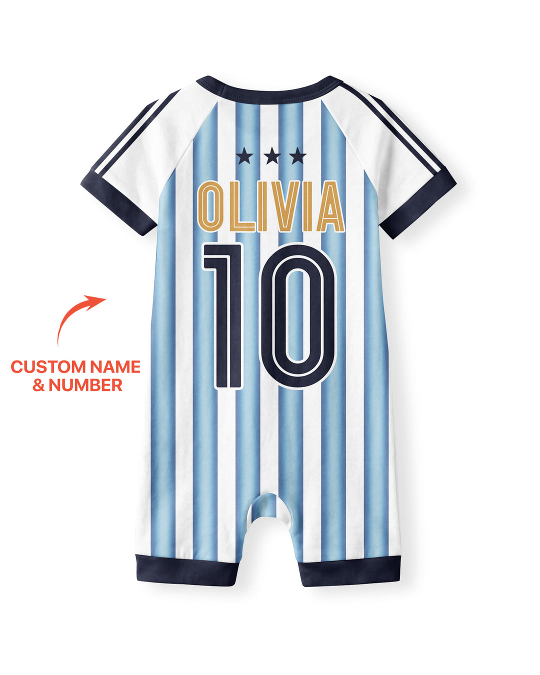 Custom Name Argentina Spirit Bamboo Shorty Zippy
