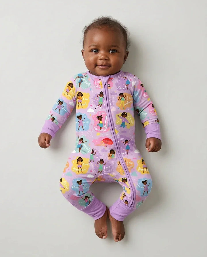 African American Girl I Am Loved Bamboo Convertible Zippy