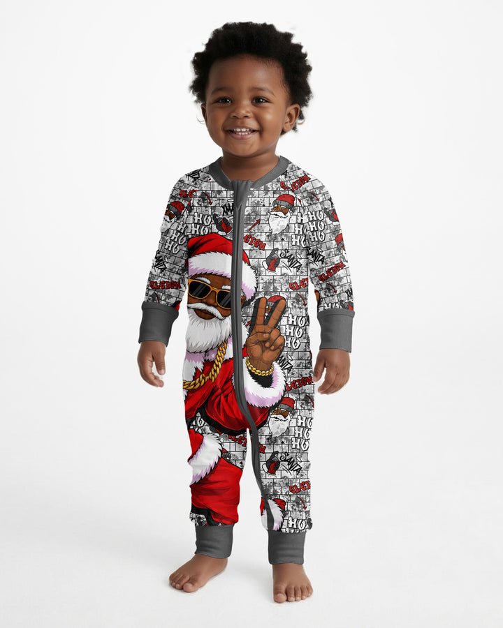Santa Swag Christmas Bamboo Convertible Zippy