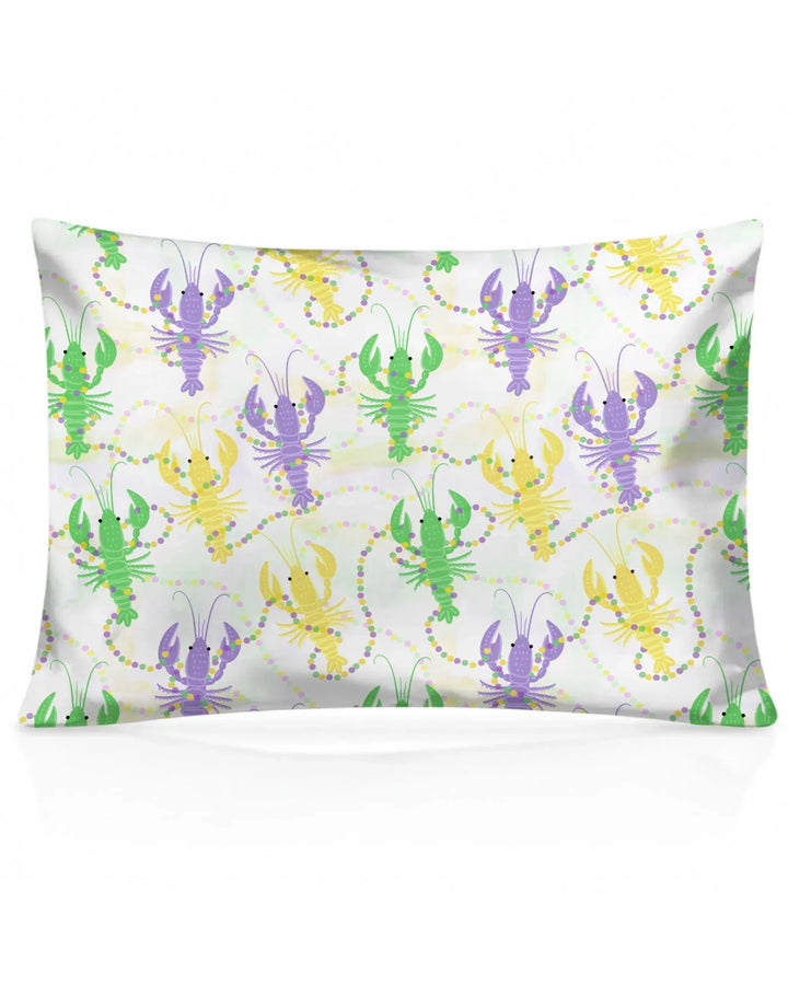 Mardi Gras Crawfish Family Matching Bamboo Pillow Case