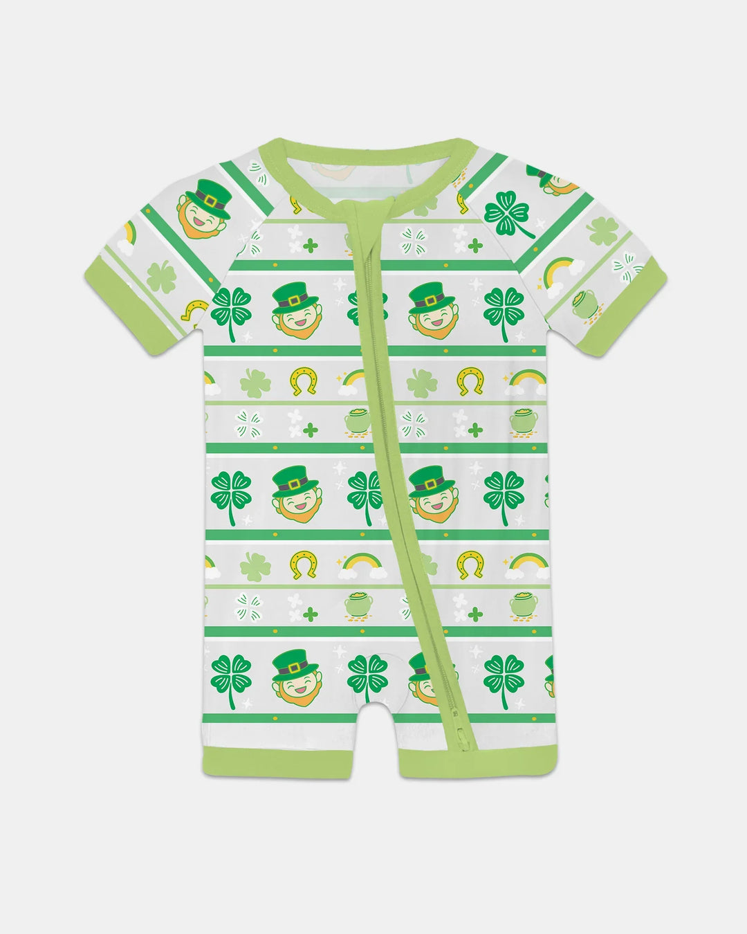 Happy Saint Patrick's Day Bamboo Shorty Zippy