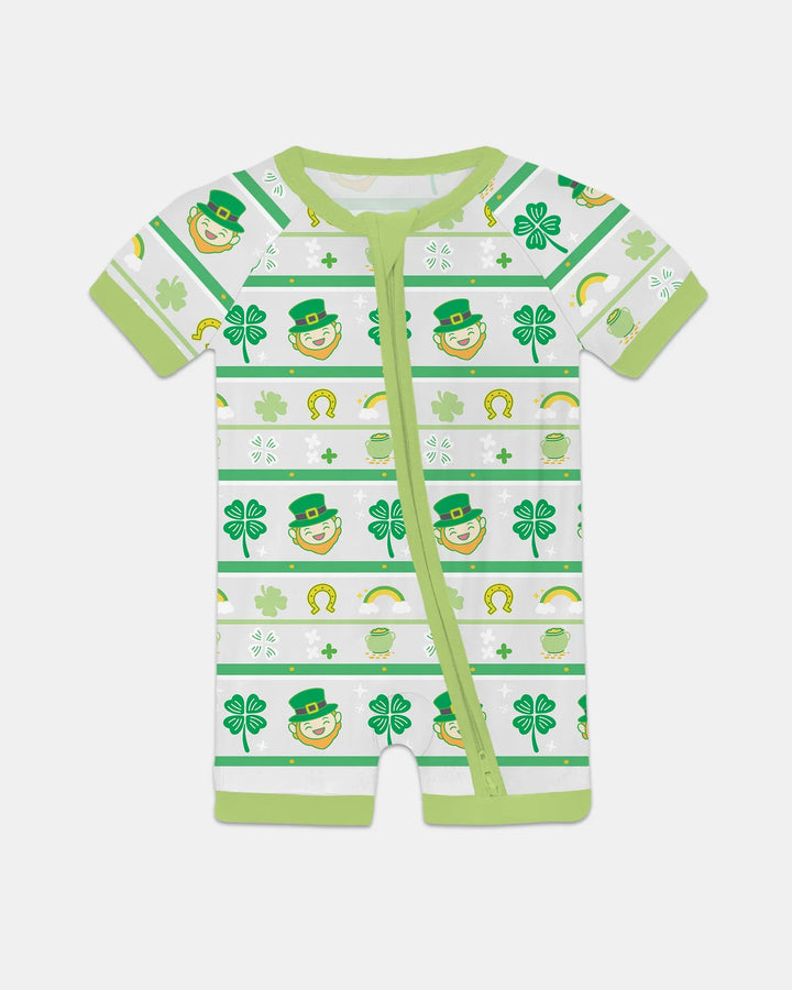 Happy Saint Patrick's Day Bamboo Shorty Zippy
