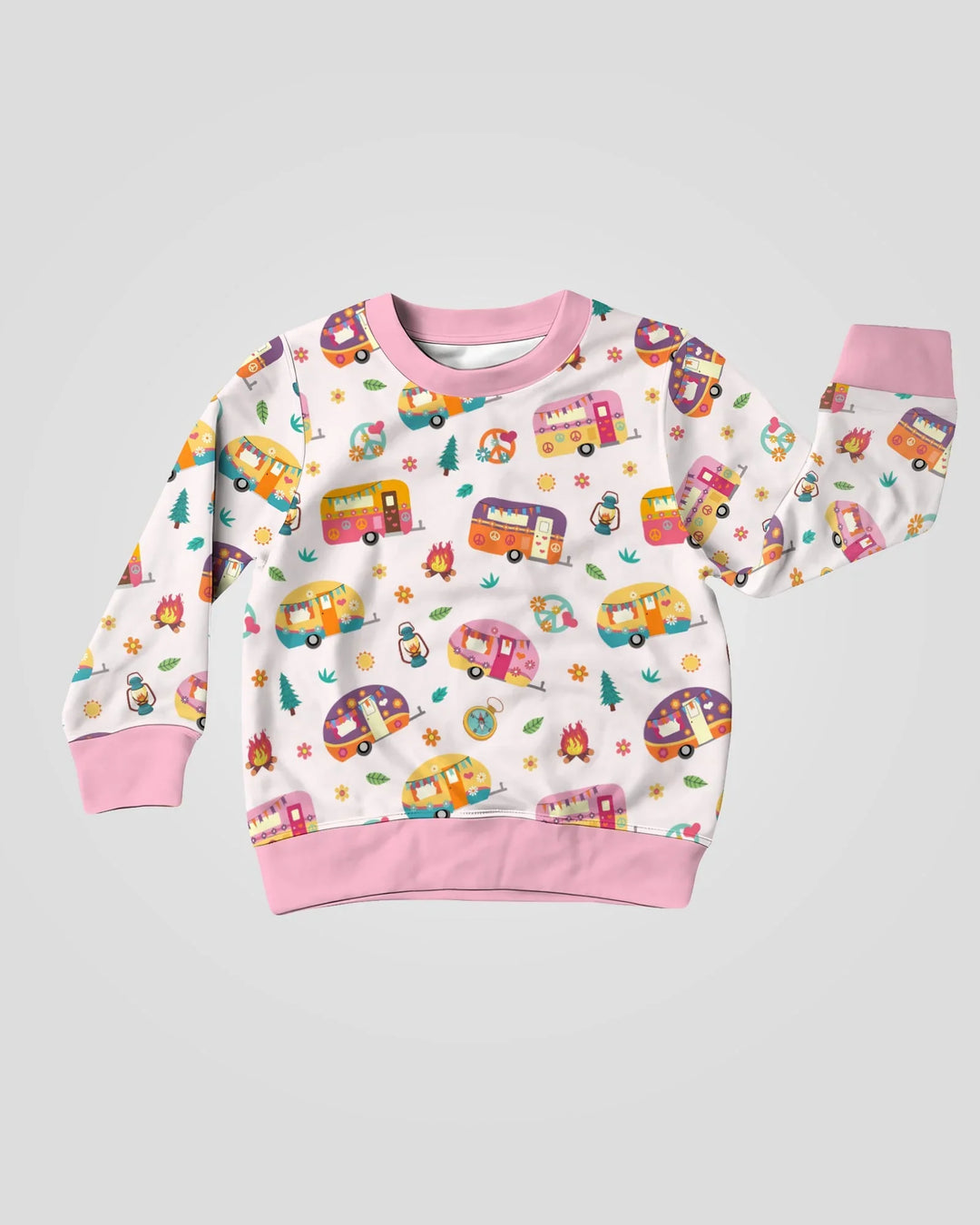 Happy Little Camper Bamboo Crewneck Sweatshirt