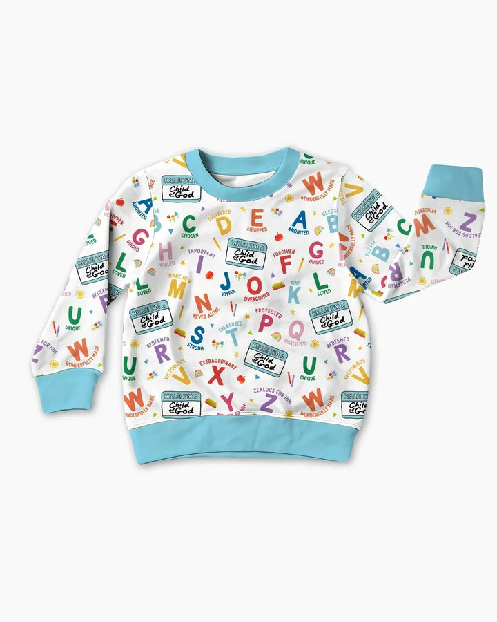 I'm A Child Of God ABCs Bamboo Crewneck Sweatshirt