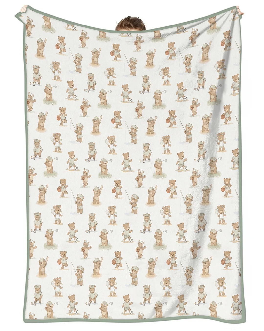 Teddy Team Spirit Bamboo Blanket
