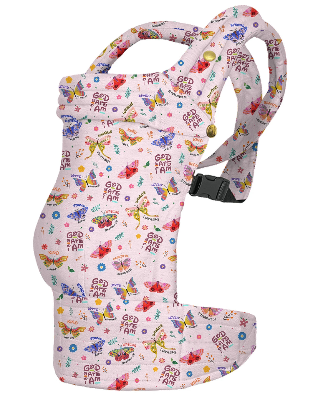 God Says I Am Butterfly Baby Carrier