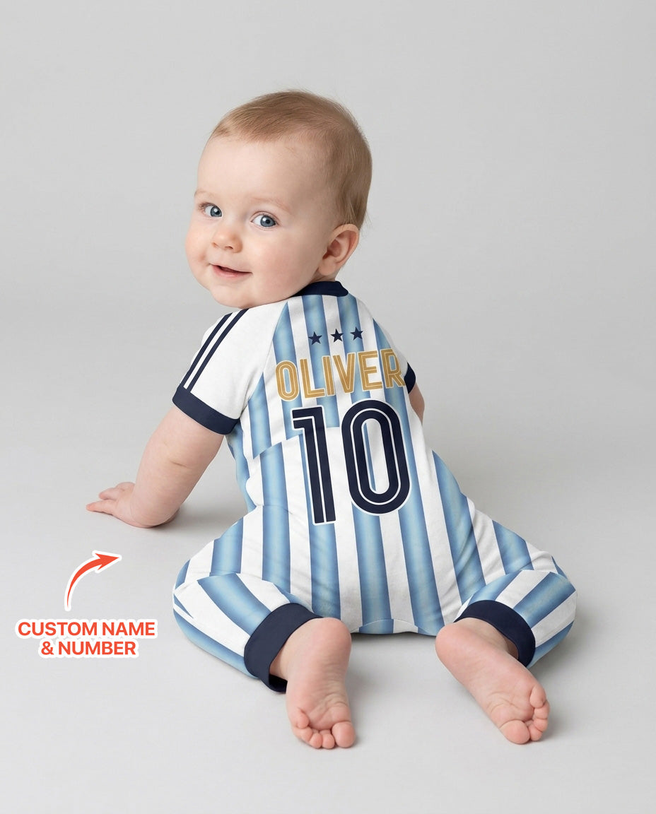 Custom Name Argentina Spirit Bamboo Shorty Zippy
