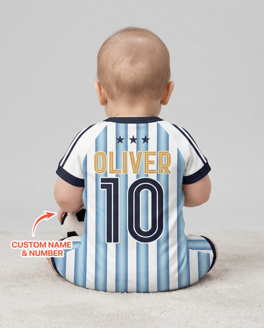 Custom Name Argentina Spirit Bamboo Shorty Zippy