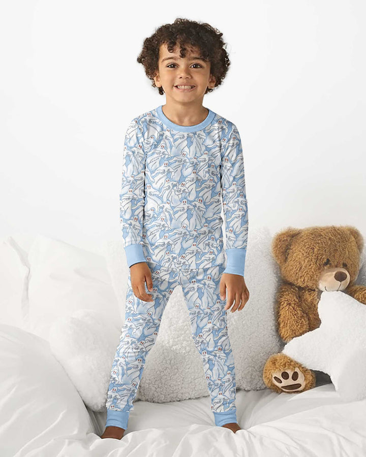 Ghostly Threads Bamboo Two Piece Long Sleeve Pajama Set