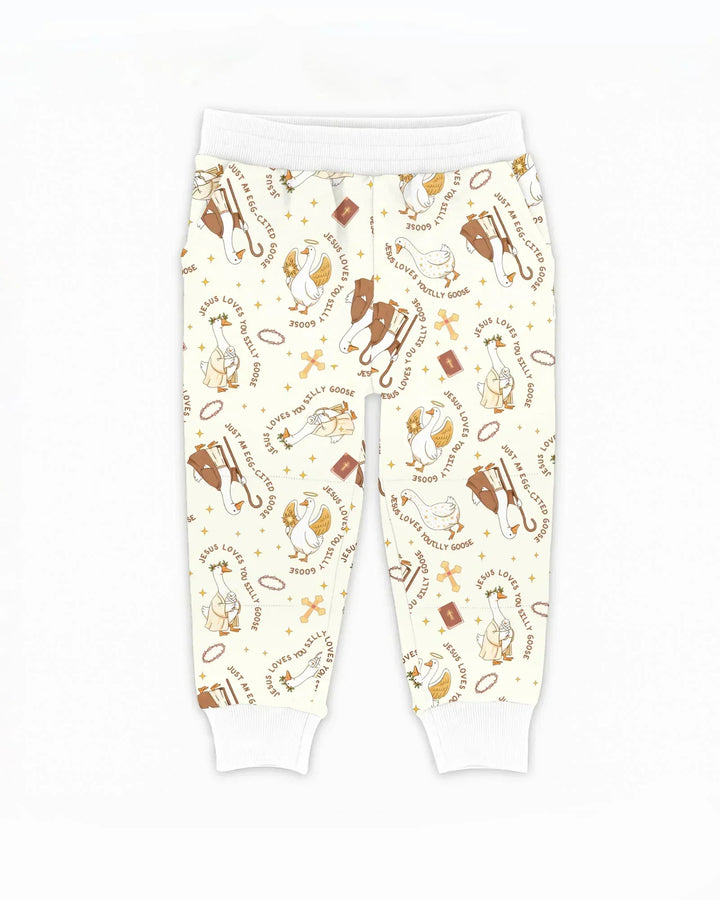 Jesus Loves You Silly Goose Bamboo Jogger