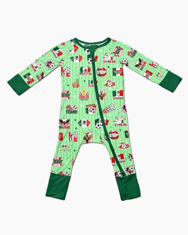 Soccer Game Day Go Team Mexico Family Matching Bamboo Convertible Zippy