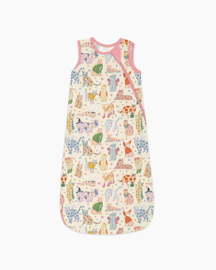 Whimsical Cat Parade Bamboo Sleep Bag