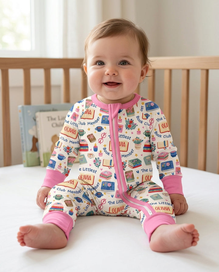 The Littlest Book Club Member Custom Name Bamboo Convertible Zippy