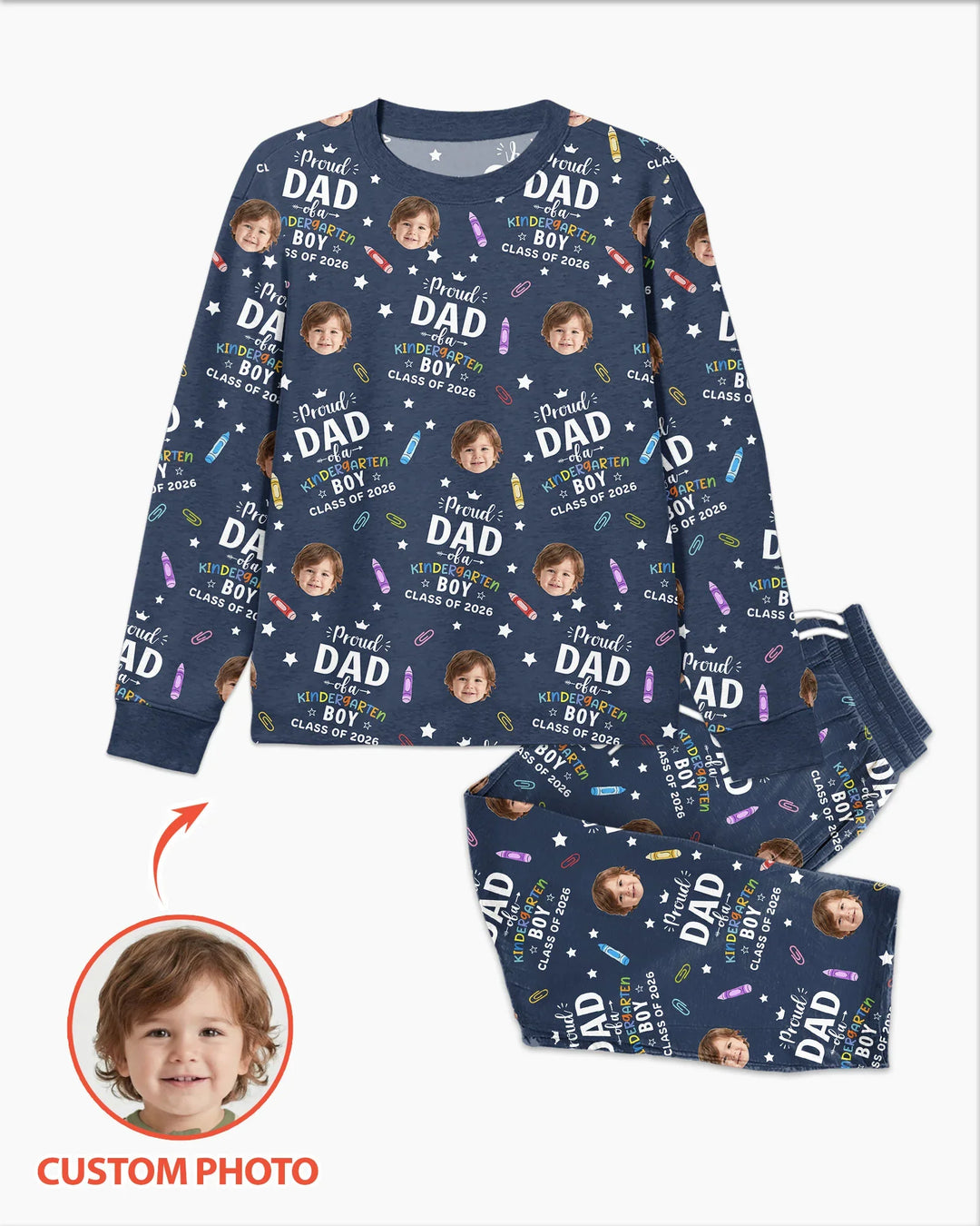 Proud Dad Mom Of Class Of 2026 Bamboo Men's Pajama Set