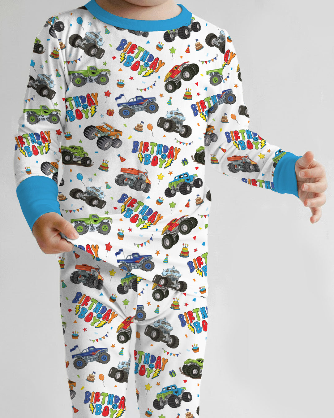 Template Bamboo Two Piece Long Sleeve Pyjamas Set