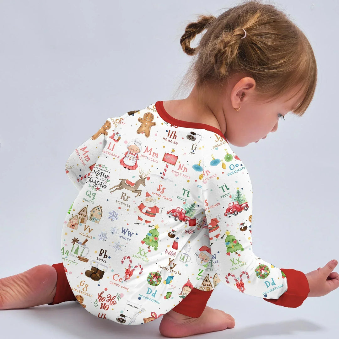 Christmas Alphabet Bamboo Convertible Zippy